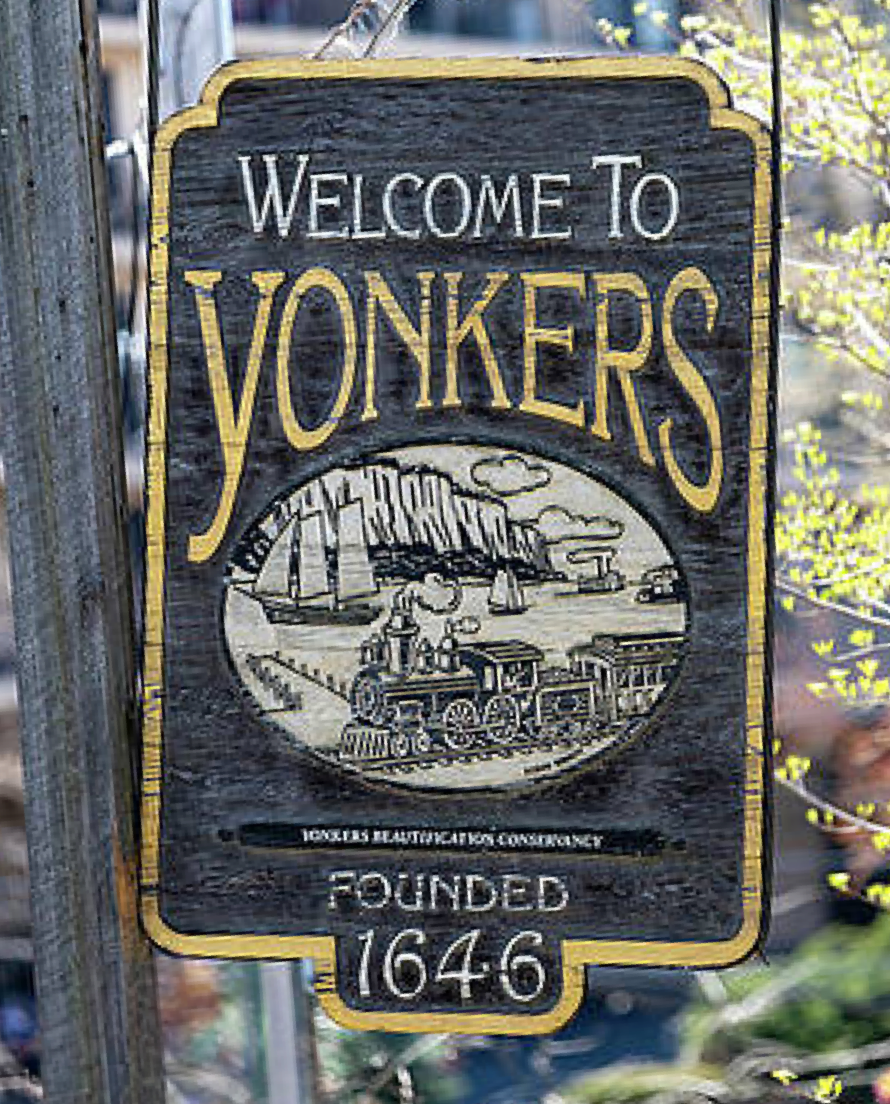 Welcome to Yonkers sign